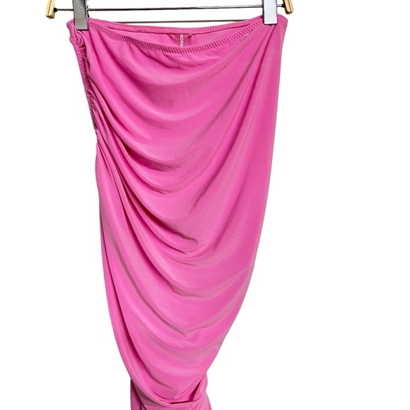 New Norma Kamali Diana Dress in Candy Pink - Picture 4 of 8